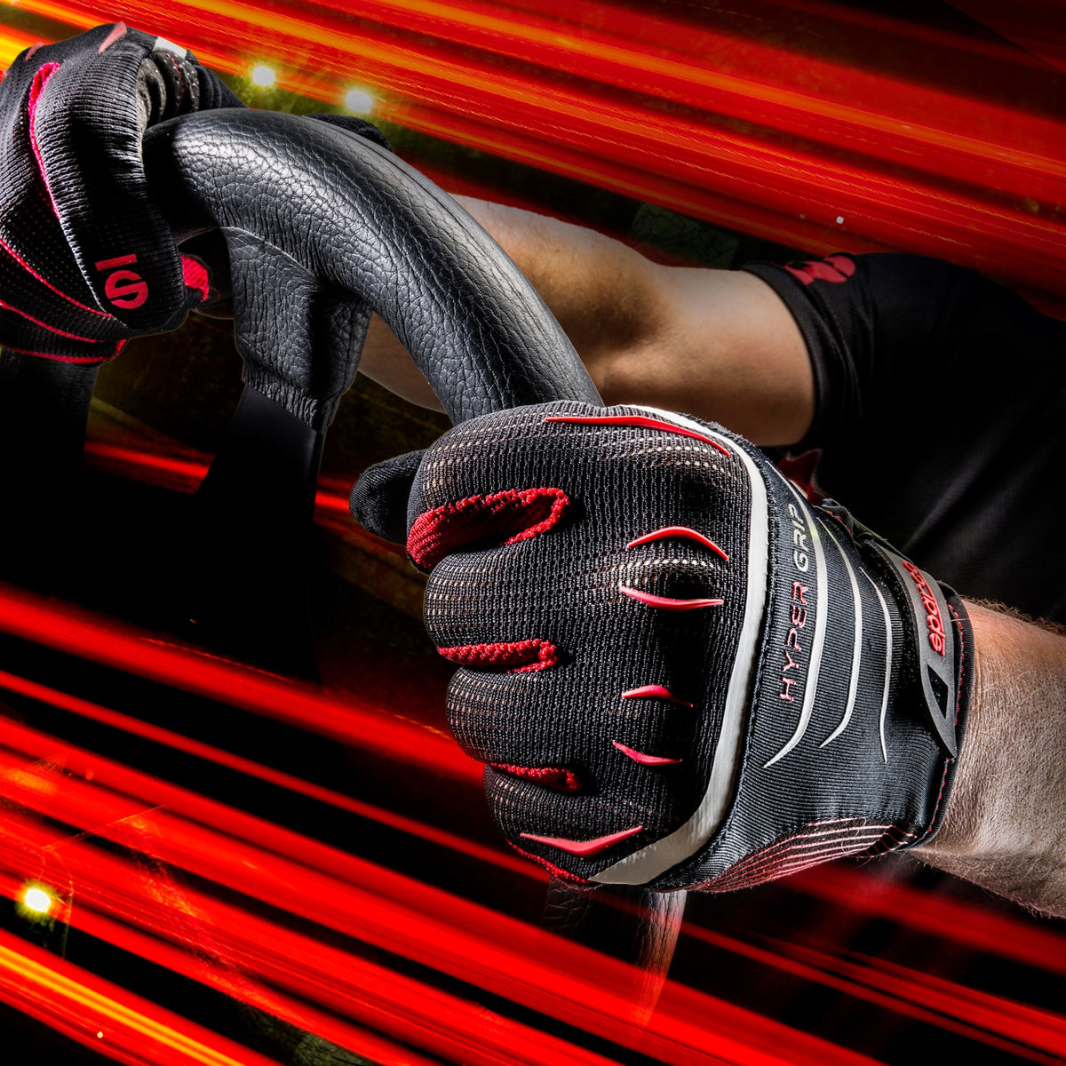 Racer - Handsker Sparco Hypergrip Sort, str. 8