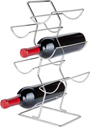 Flaskeholder Vinflaskeholder, Reol i forkromet stål, Tilbehør til Vinsamling
