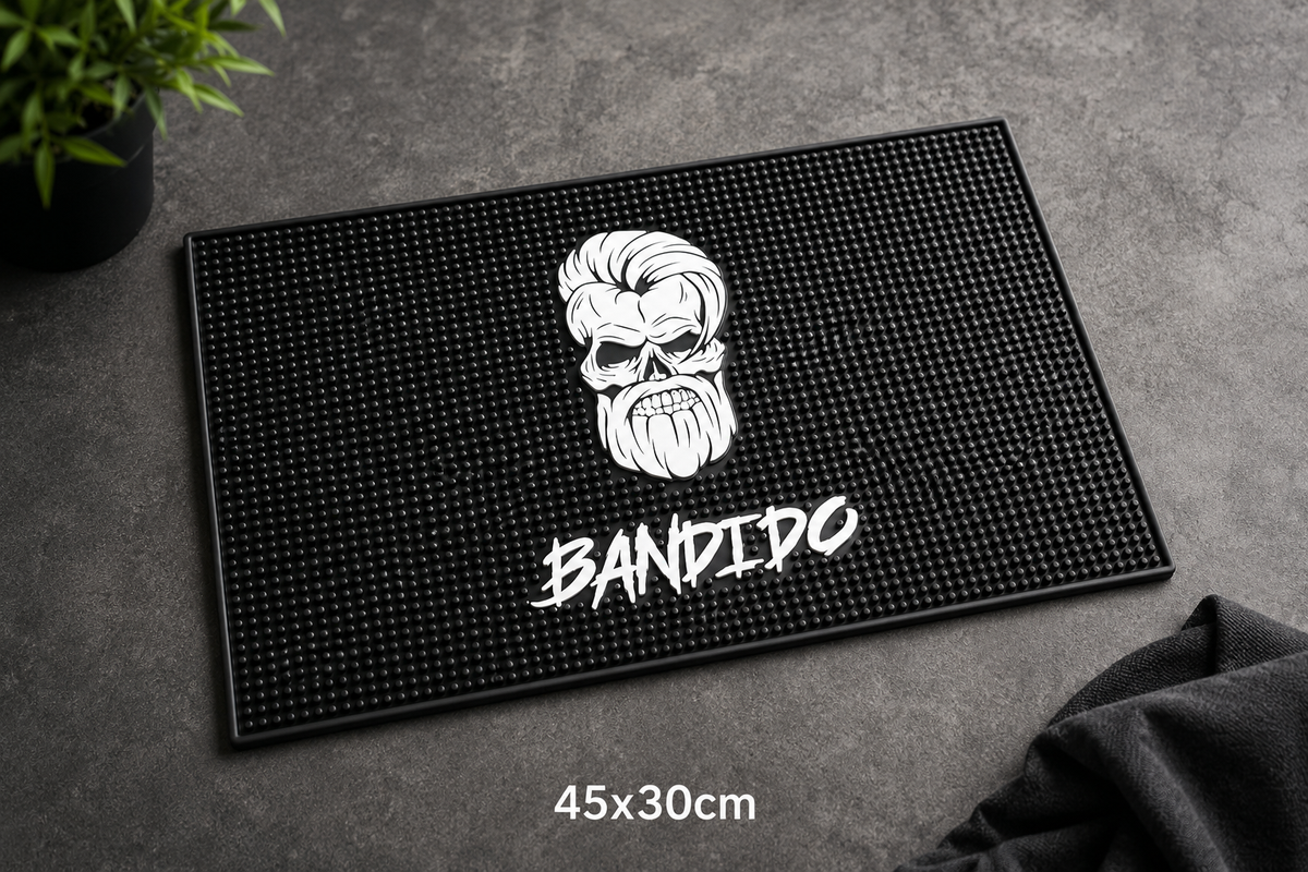 BANDIDO Skridsikker Barbermåtte i Silikone – 45 x 30 cm