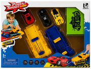 Power Shoot Game – Racerbane med 3 Biler