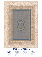 Stilrent tæppe 180x270 cm - Athena Palace Beige