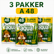 Aqua Bambu Toiletpapir – 144 ruller (3-lags)