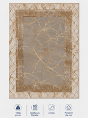 Stilrent tæppe 160x230 cm, Imperial Marble Beige