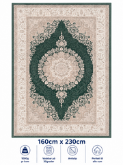 Stilrent tæppe 160x230 cm, Emerald Palace Vintage