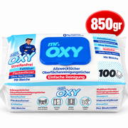 Mr. OXY XXL Rengøringsservietter – 100 stk. – 850 g – Original med Blegemiddel