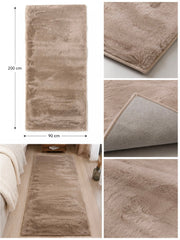CloudSoft tæppe/løber 90x200 – Taupe & Cashmere