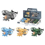 Display med 8 friction helikoptere med funktioner