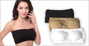 Comfort Bra (Large) 3 komfortable BH-toppe i farverne beige, sort og hvid