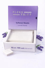 Flekk Fritt Blødgøringsark – Lavender Serenity (100 vaske / 100 halvark)