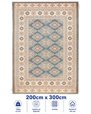 Stilrent tæppe 200x300 cm, Heritage Mosaic