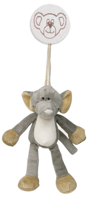 Teddykompaniet Tøjdyr i Klemme 16cm, Elefant,  14814 +0mdr ⎮ 7331626148146 ⎮ GP_005618 