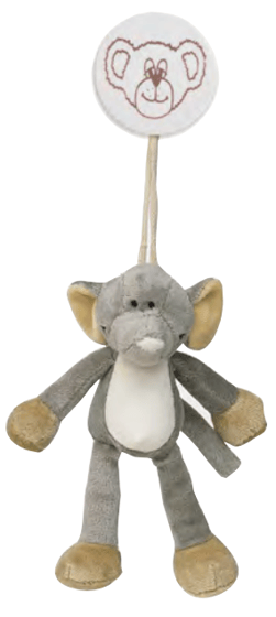 Teddykompaniet Tøjdyr i Klemme 16cm, Elefant,  14814 +0mdr ⎮ 7331626148146 ⎮ GP_005618 