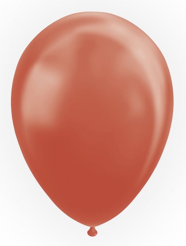 Fiesta - 10 balloner metallisk metallisk kobber farve 30cm - dullarstore.com