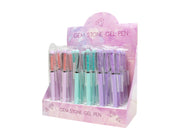 Gem Stone Gel Pen With Pdq - dullarstore.com