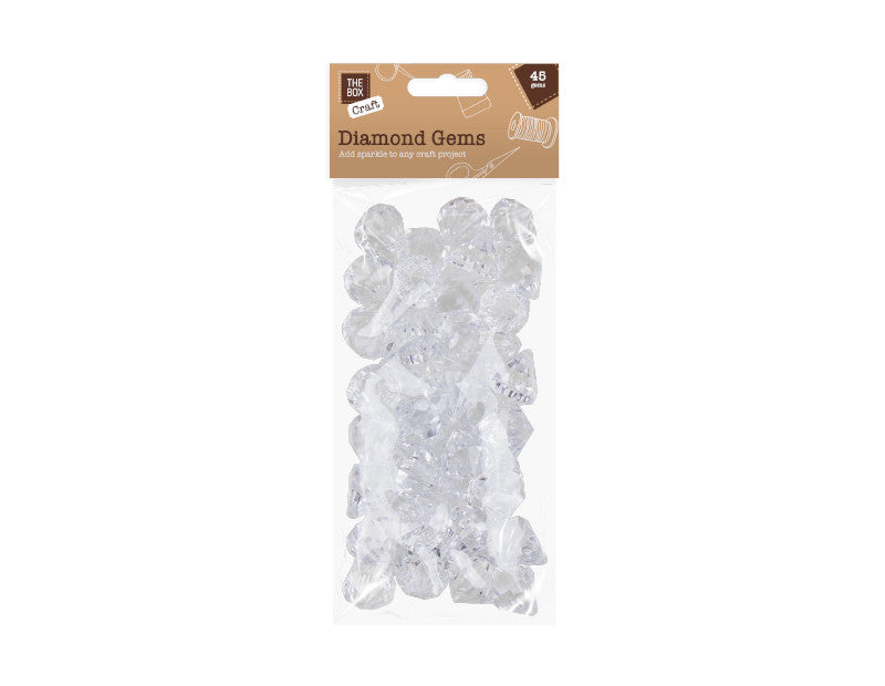 Diamond Shaped Decorative Gems - 45 Pack - dullarstore.com