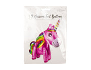 Brightly Coloured - 3d Unicorn Foil Balloon - dullarstore.com