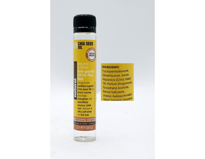 Natural World Chia Seed Volume & Shine Treatment - dullarstore.com