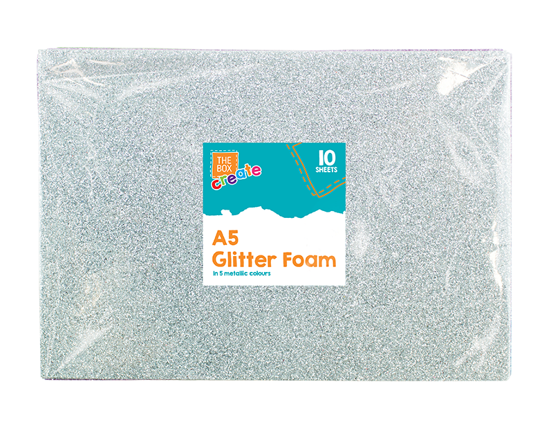 A5 Glittered Foam Sheets - 10 Pack - dullarstore.com