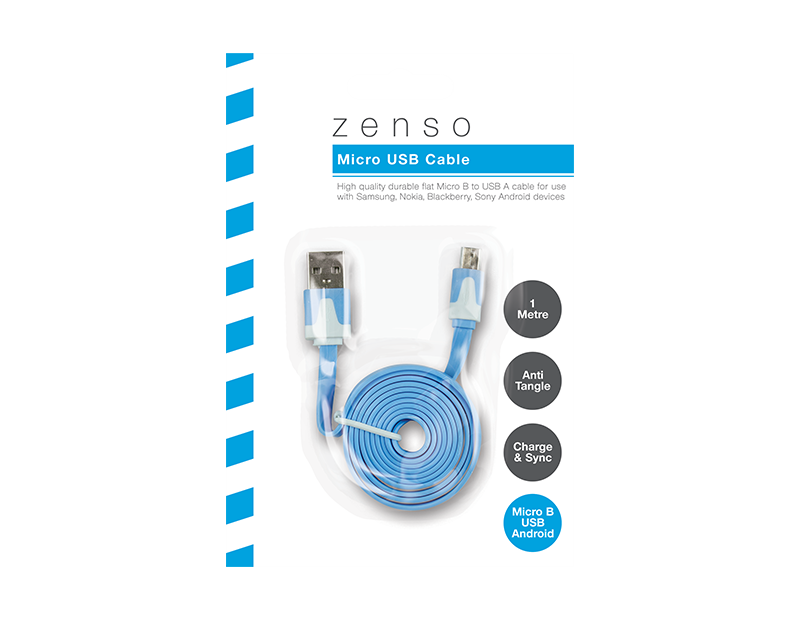Micro Flat Usb-Kabel 1m - dullarstore.com
