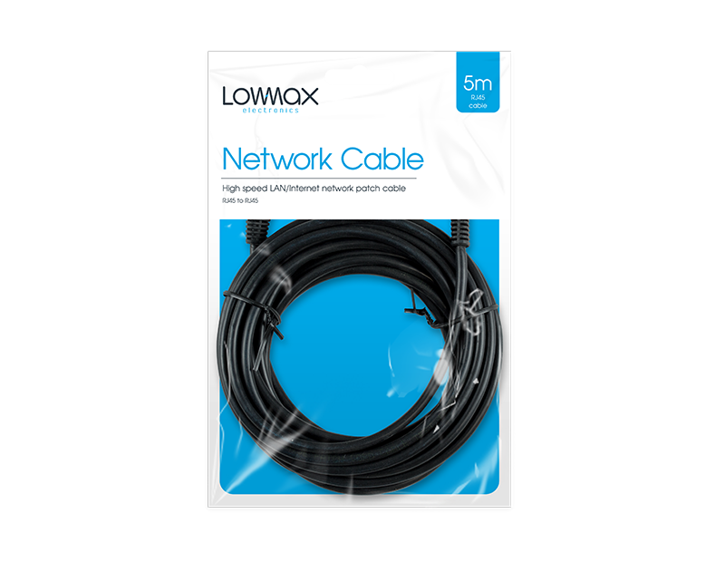 Lowmax - Netværkskabel 5m - dullarstore.com