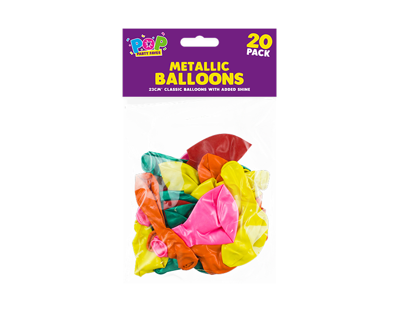 Pop Party Faves - Metallic Balloner - dullarstore.com