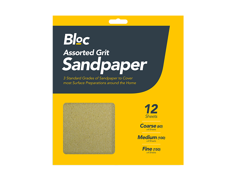 Assorteret Grit Sandpapir - 12 Ark - dullarstore.com