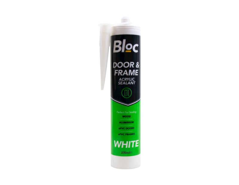 Bloc - Hvid Dør & Ramme Akryl Tætningspatron - dullarstore.com