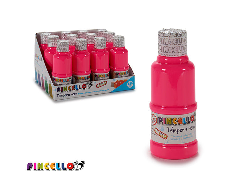 Tempera neon pink 200ml - dullarstore.com