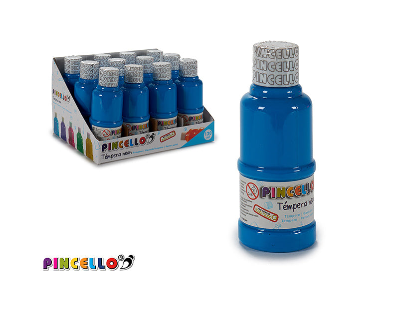 Tempera paint 120ml neon blue - dullarstore.com