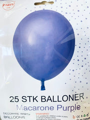 Its Party Time - Balloner 25stk lilla 30cm - dullarstore.com