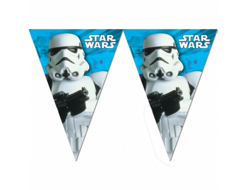 Decorata Party - Fødselsdag Banner Med Star Wars - dullarstore.com