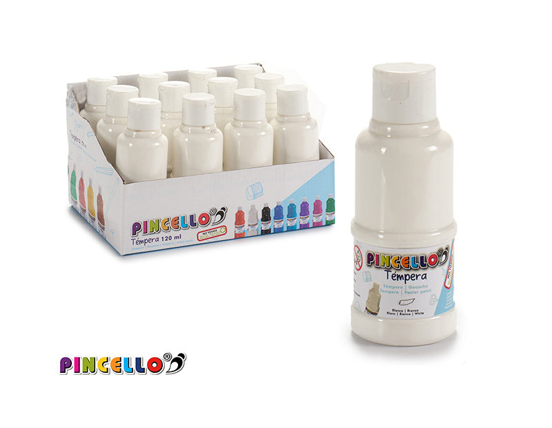 Poster paint pot 120 ml white - dullarstore.com