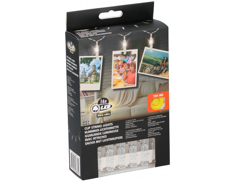 Energy Saving - 16 X Led Klips Lyskæde - dullarstore.com