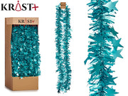 Krist - Guirlande 200x9cm - Metalisk Turkis Farve Med Figurer