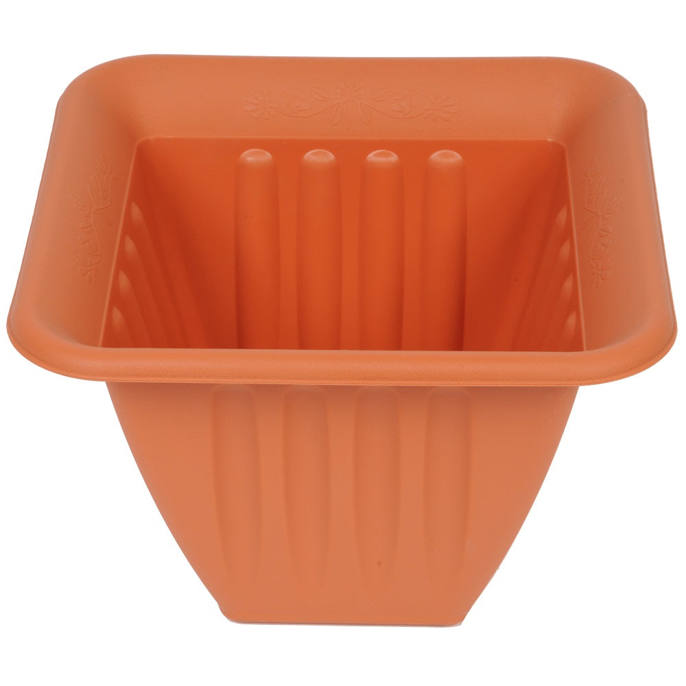 Mellemstor urtepotte firkantet plast. 24x24x17,5 cm. - dullarstore.com