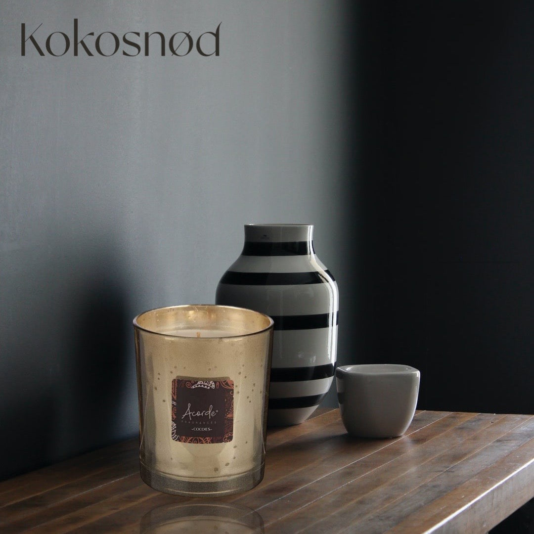 Acorde - 42 Timers Duftlys I Gaveæske, Ekstra Koncentreret Premium Design - Kokos