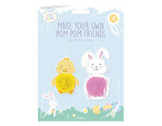Hoppy easter - strik din egen pompom dekoration 2stk