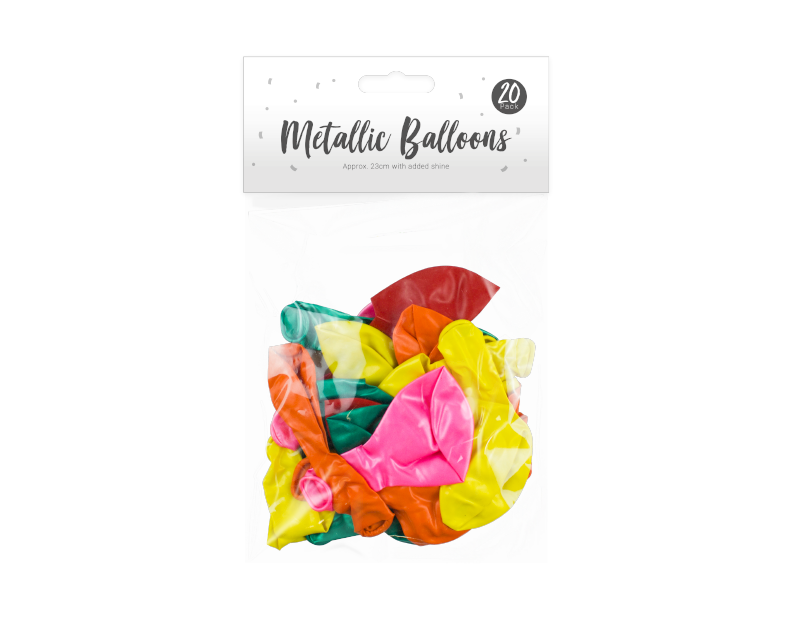 Pop Party - Metaliske balloner 20stk 