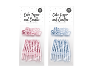 Pop party faves - Kagelys med holder og skilt