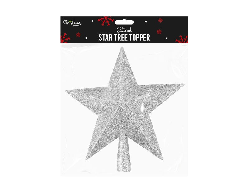 Glittered Star Christmas Tree Topper - dullarstore.com